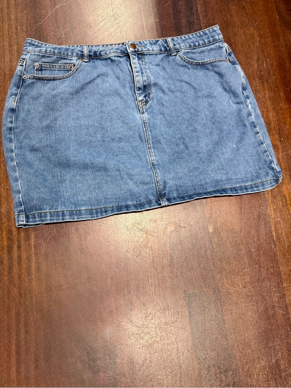 Forever 21 Light Blue Denim Mini Skirt